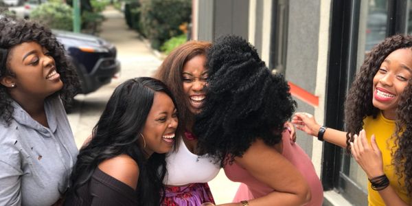 Black women, sisterhood, laughter, joy, connection,