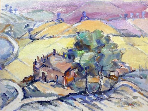 #172 Pastorale, Syrie - 20"x15", Gouache on paper