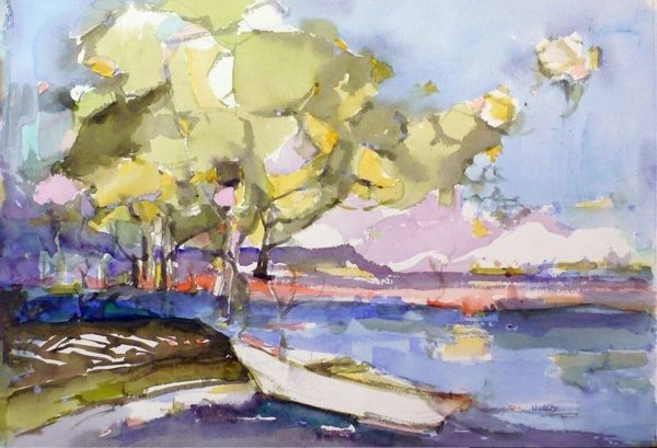 #247 Honey Harbour, Ontario - 22"x15", Watercolour on paper