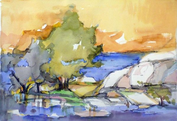 #232 Bala, Ontario - 22"x15", Watercolour on paper