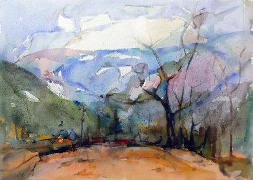 #259 - The Valley, Ontario - 22"x15" - 22"x15", Watercolour on paper