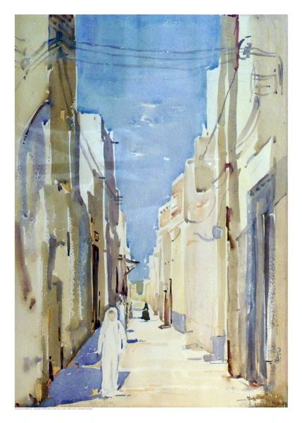 #138.1 Kuwait Street, Kuwait/63 - 20"x28", Limited edition reproduction on paper, framed