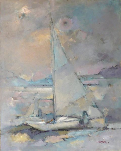 #014 Sail - 24"x30", Oil on board