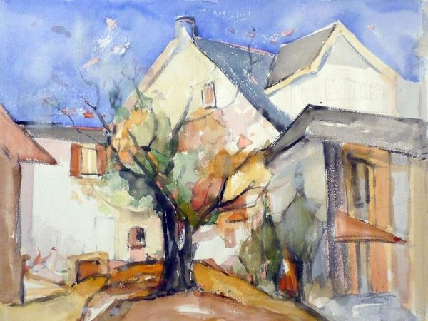 #266 By The Tree, Toronto - 20"x15", Watercolour on paper