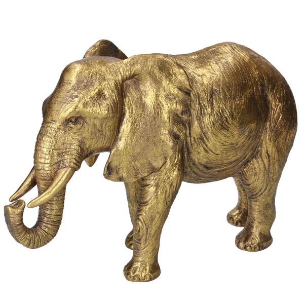 Gold Resin Large Elephant