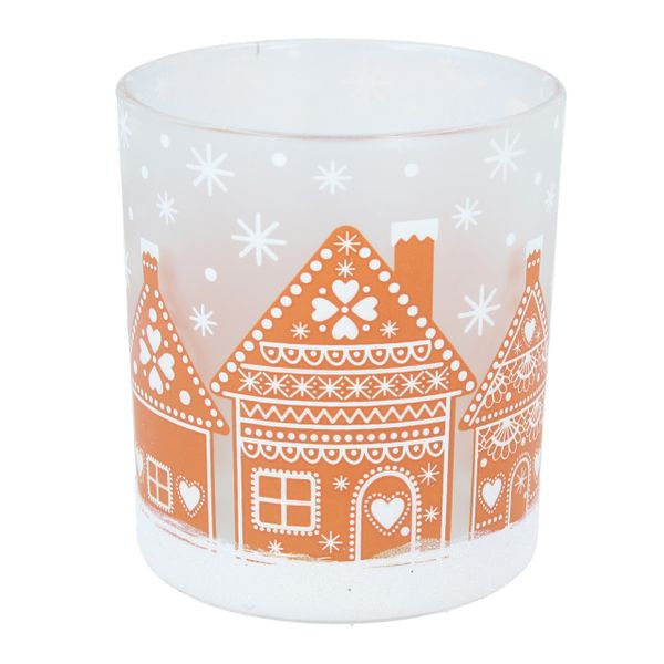 Gingerbread House Tealight - choose size