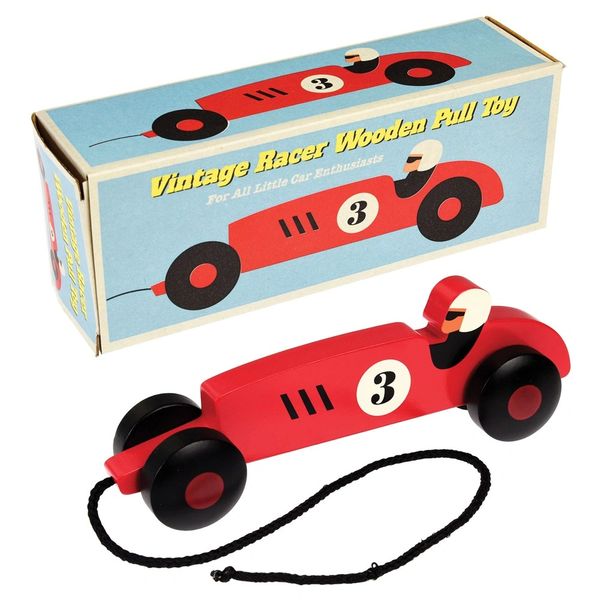 VINTAGE RACER PULL TOY