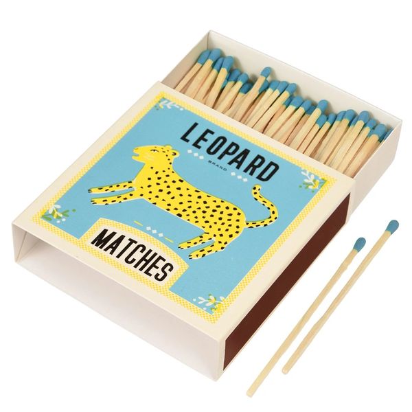 LEOPARD BOX OF LONG MATCHES