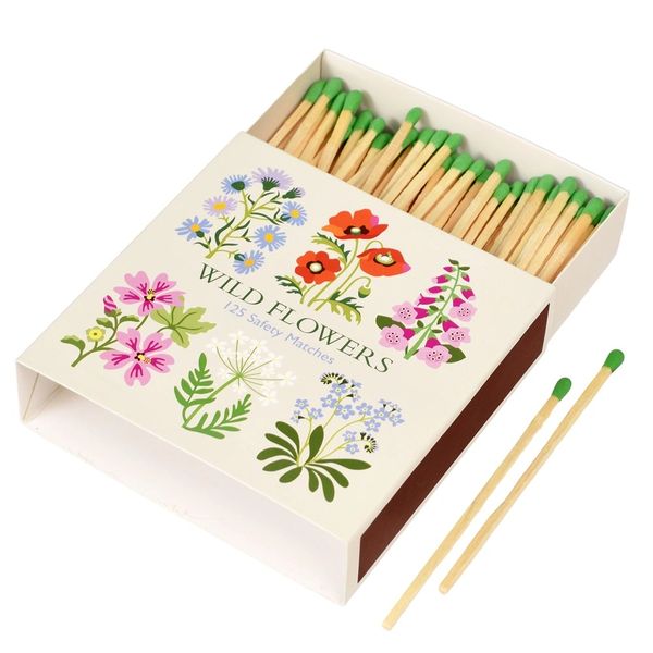 WILD FLOWERS BOX OF LONG MATCHES