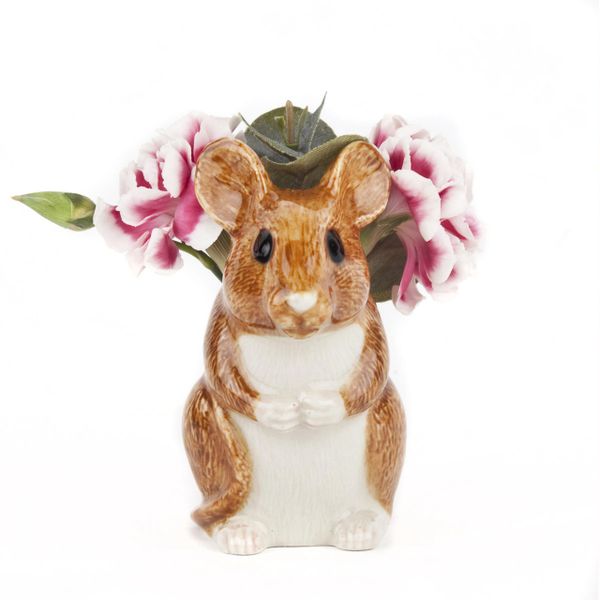 Wood Mouse Bud Vase