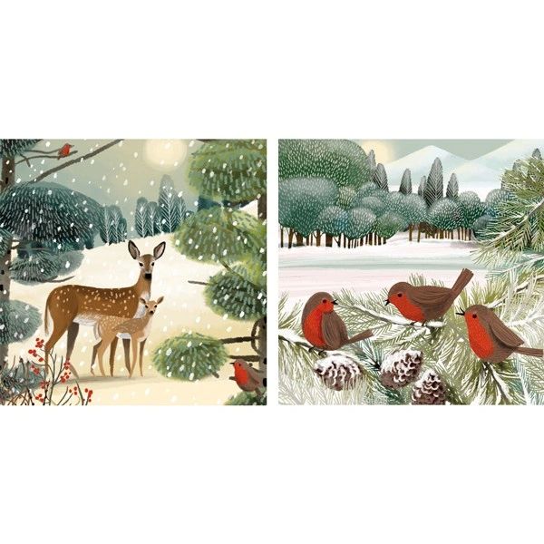 Robins & Deer 10 card pack WAX44A