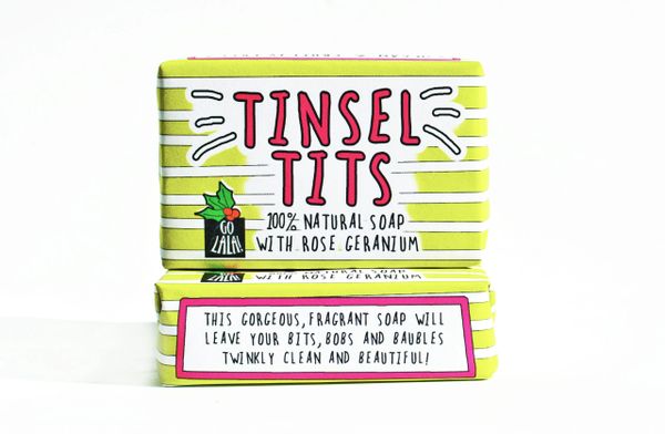 TINSEL TITS CHRISTMAS SOAP BAR