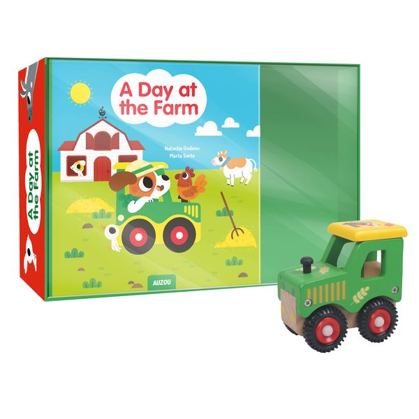 Farm Book & Wooden Toy