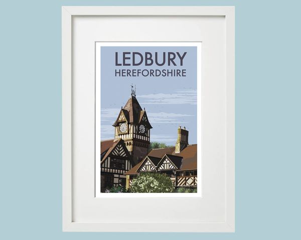 Local Area Framed Print - Ledbury