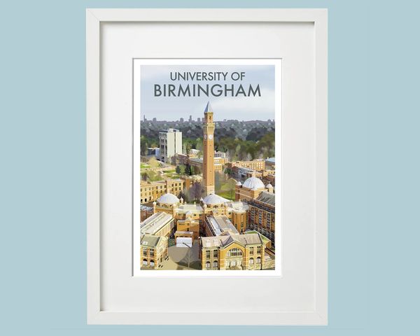 Local Area Print - Framed - University Birmingham