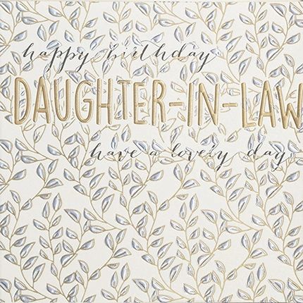 Daughter-in-Law Foil Card Q1356