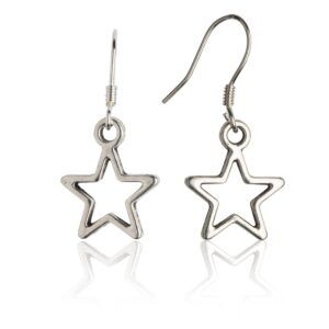 Open Star Earrings