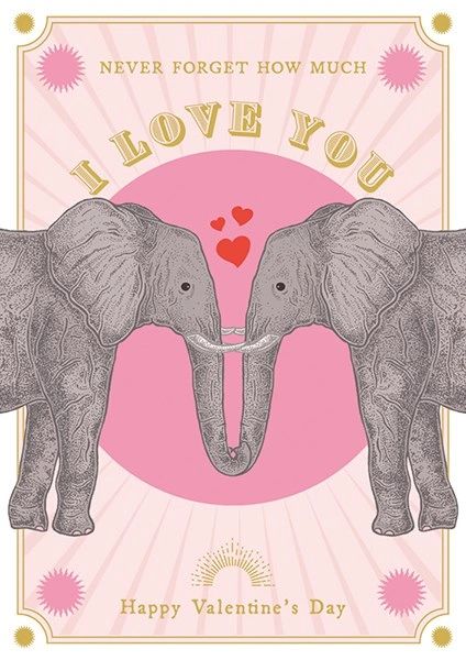 I Love You Elephants SLV03