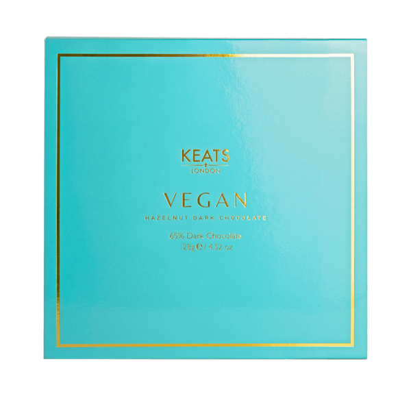 Keats Vegan Hazelnut Dark Chocolates Gift Box 128g