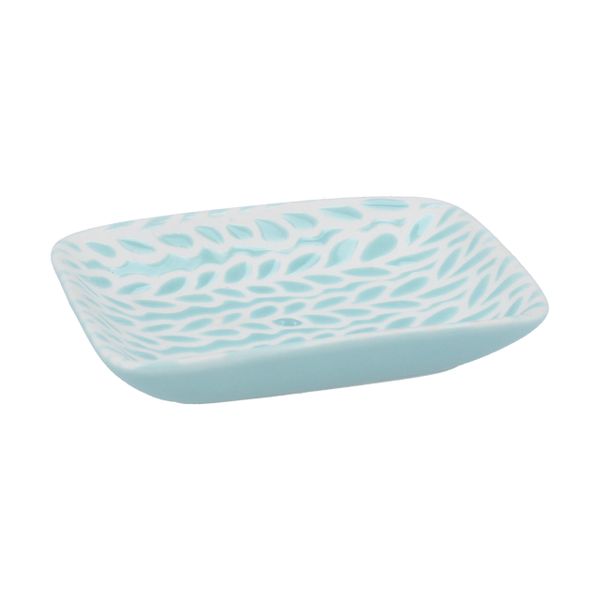 Blue leaves Trinket / Soap Dish - choose size