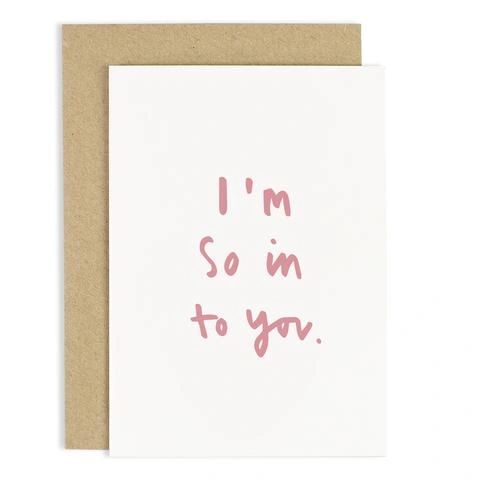 I'M SO IN TO YOU CARD CC194