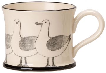 Seagulls Mug by Moorland Pottery