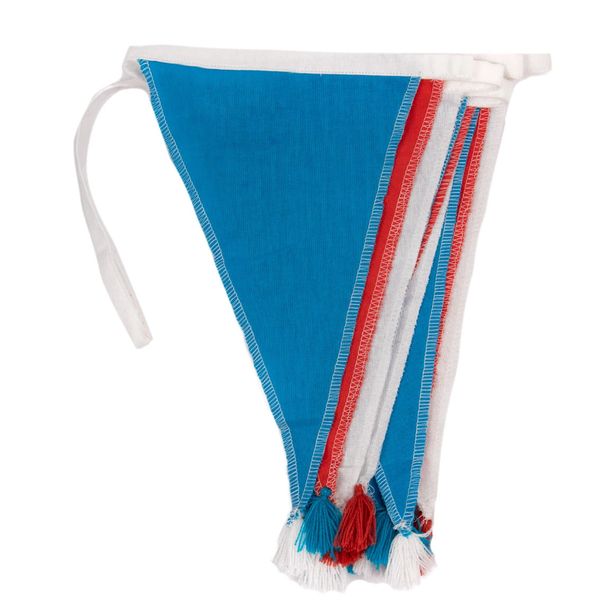 Red, White and Blue Fabric Bunting, 3m