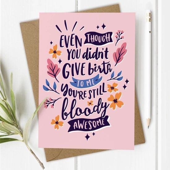 Step Mum, Mother Figure - Funny Mother's Day Card MDC033
