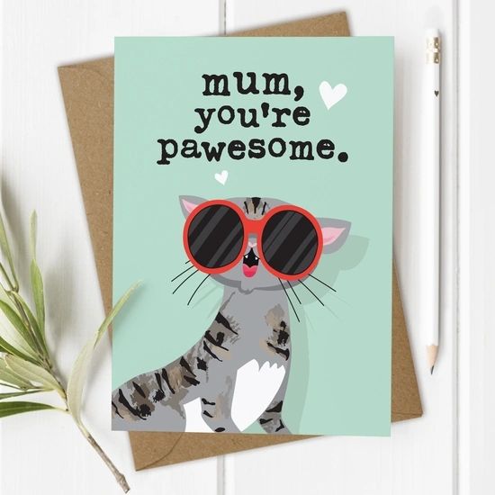 Pawesome Mum - Funny Cat Mother's Day MDC068
