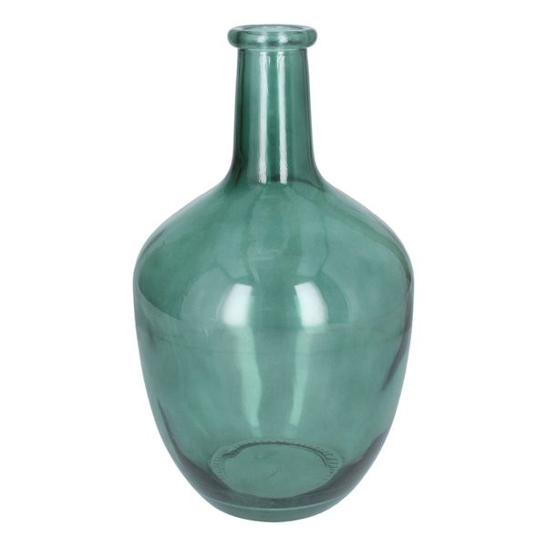 Glass Vase 31cm - Green, Rum Bottle CLICK & COLLECT ONLY