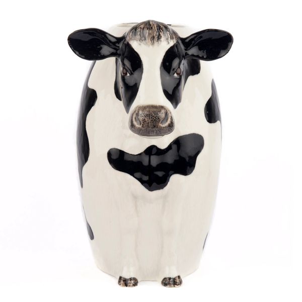 Friesian Cow Flower Vase Large