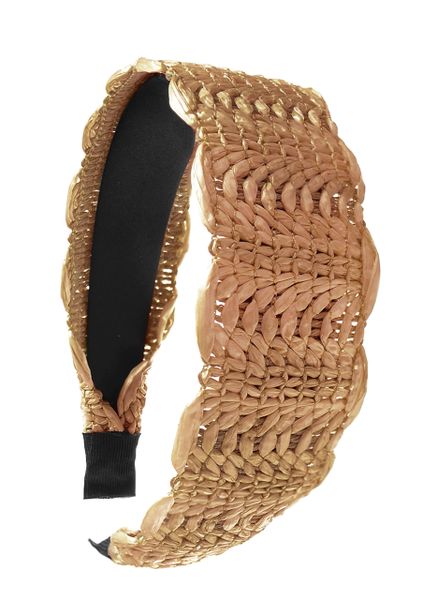 Woven Rafia Style Alice Band - choose colour