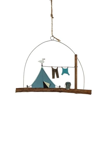 Blue Tent on stick hanging decoration