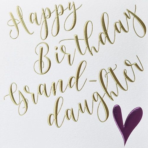 Granddaughter Birthday Q1229
