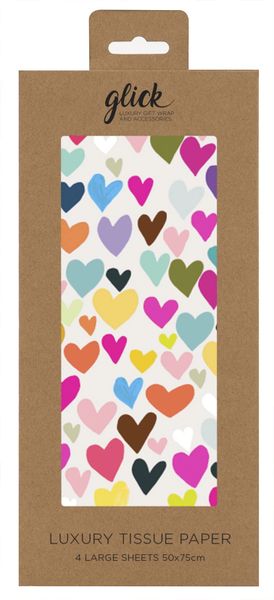 Multi Hearts Tissue by Papersalad pack