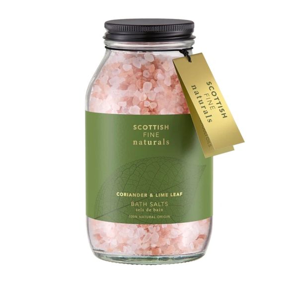 Scottish Fine Naturals - Bath Salts 500g Glass Jar