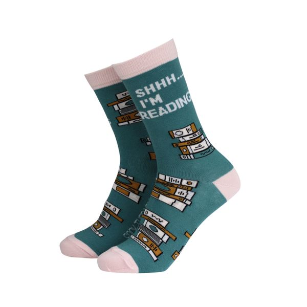 Shhh I’m Reading Women’s socks