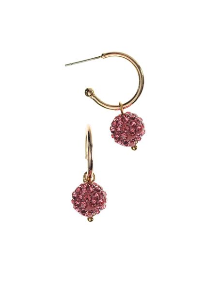 Meteor Ball Captured on Demi Hoop - Gold/Rose