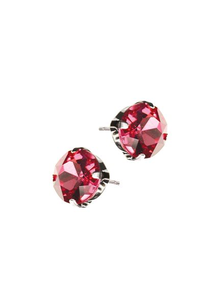 Spectaular Studs -10mm Crystal - Fuchsia