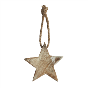 Wooden star decoration