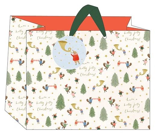 COSY CHRISTMAS LANDSCAPE GIFT BAG LARGE GBX208