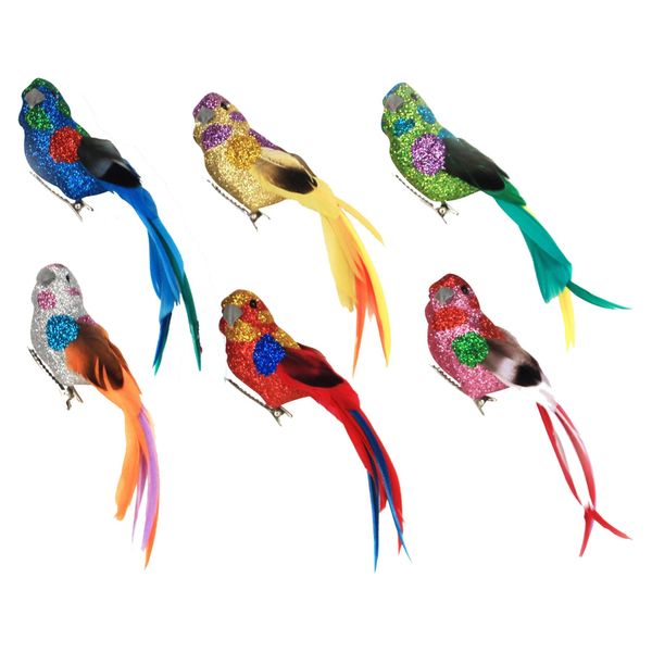 Clip Feather Bird Decoration