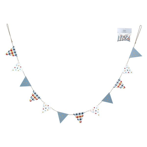 Circus Wooden Flag Bunting
