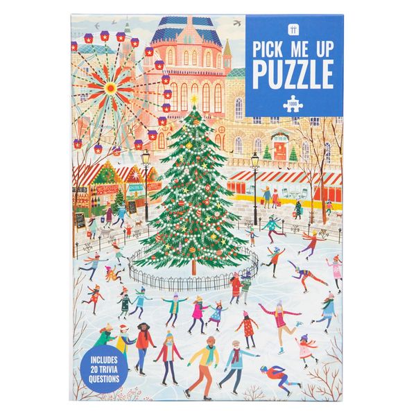 Ice Skating Christmas Jigsaw Puzzle - 1000 Pieces
