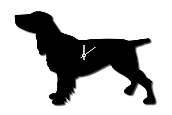 Spaniel Clock with Wagging Tail