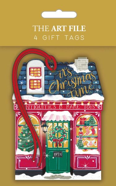 ST NICOLAS STREET GIFT TAGS - pack of 4 TAGX21