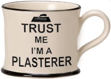 Trust me I'm a Plasterer Mug by Moorland Pottery