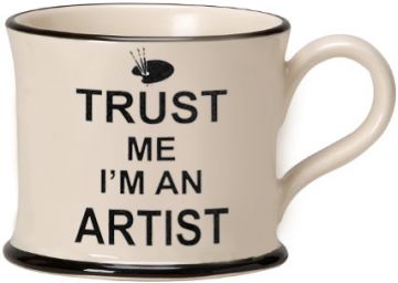 Trust me I'm an Artist Mug by Moorland Pottery
