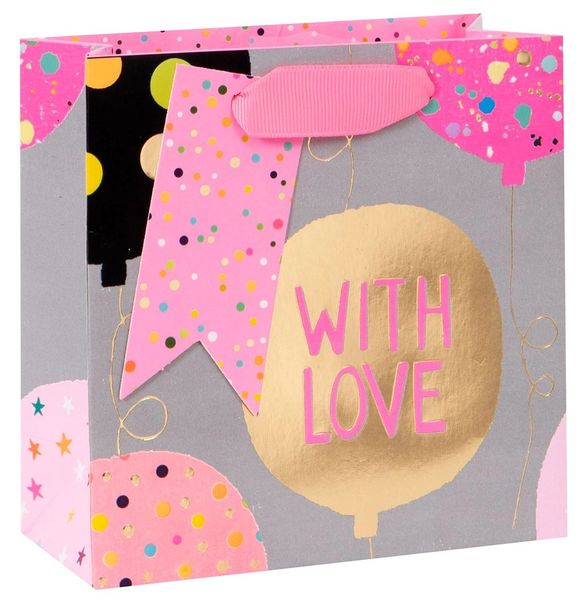 With Love - Balloons gift bag by Papersalad
