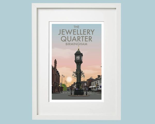 Local Area Print - Jewellery Quarter - A3 Framed